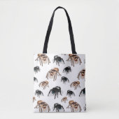 Regal Jumping Spider Phiddipus Regius White Tote Bag (Voorkant)