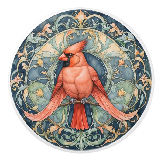 Regal Kardinaal Keramische Knob Pull Keramische Knop (Voorkant)