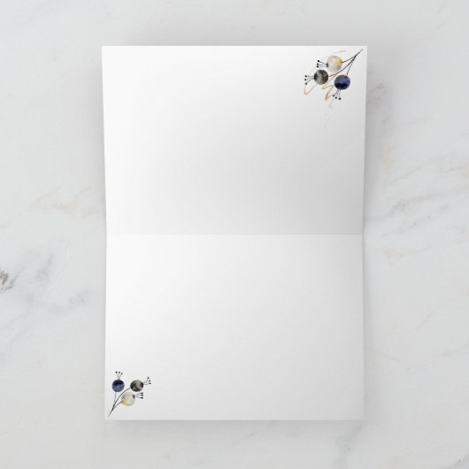 Regal Kerstmis Wenskaart Feestdagen Kaart (Binnen)