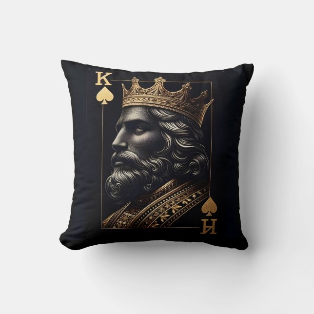 Regal King of Spades Kussen (Voorkant)