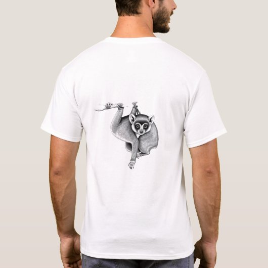 Regal Kinkajou T-shirt voor heren (Achterkant)