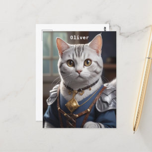 Regal Knight Amerikaanse Korthaar Kat Majestic Briefkaart