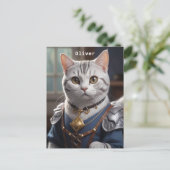 Regal Knight Amerikaanse Korthaar Kat Majestic Briefkaart (Staand voorkant)