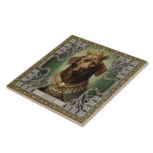 Regal Labrador Art Deco kunstwerk Tegeltje (Zijkant)