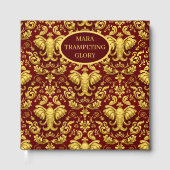 Regal Legacy: Crimson & Gold Mara Trumpeting Glory Gastenboek (Voorkant)