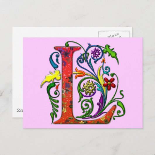 REGAL Letter L Briefkaart (Voorkant / Achterkant)