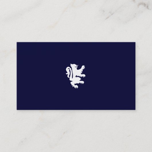 REGAL LION beroemd gemaakt door Midnight Blue Visitekaartje (Voorkant)