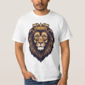 Regal Lion Crown Emblem T-shirt (Voorkant)