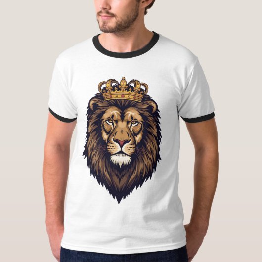 Regal Lion Crown Emblem T-shirt (Voorkant)