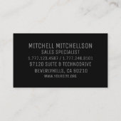 Regal Lion II Visitekaartje (Achterkant)