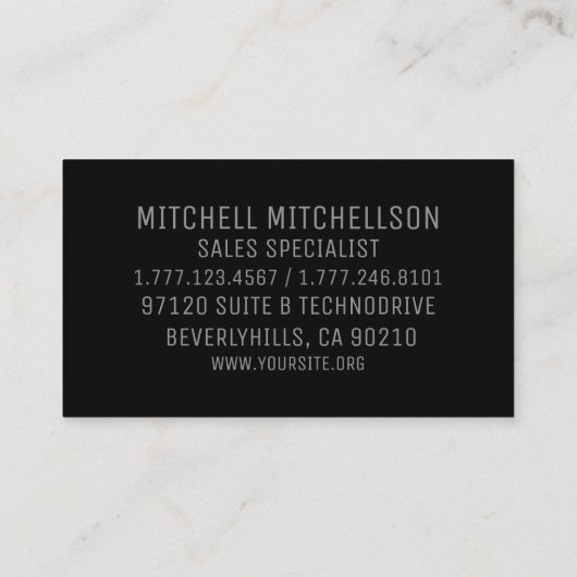 Regal Lion II Visitekaartje (Achterkant)