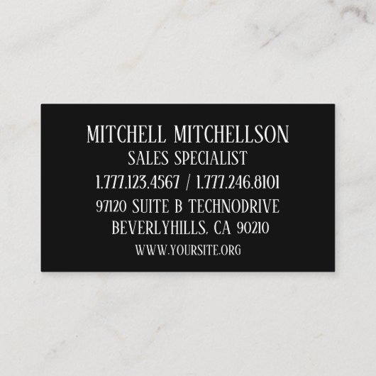 Regal Lion Visitekaartje (Achterkant)