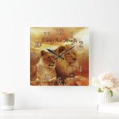 Regal Lions Acryl wandklok (Huis)