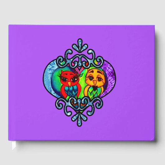 Regal Love Owls Gastenboek (Voorkant)