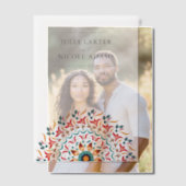 Regal Majestic Festival Elegance Mandala bruiloft Vellum Uitnodigingen (Offset (Koppel))