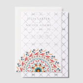 Regal Majestic Festival Elegance Mandala bruiloft Vellum Uitnodigingen (Offset (Uitnodiging))