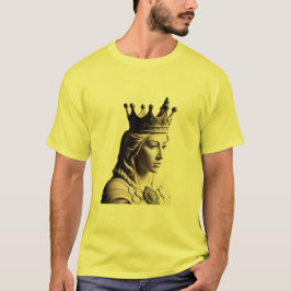 Regal Majesty: gekroonde koninklijke buste T-shirt