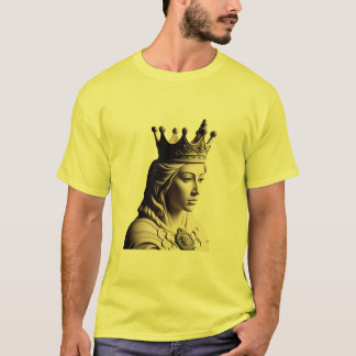 Regal Majesty: gekroonde koninklijke buste T-shirt