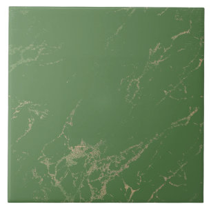 Regal Marble Roos Gold Green Tile Tegeltje