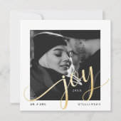 Regal & Modern Gold Geometrische Passen getrouwd F Feestdagenkaart (Voorkant)