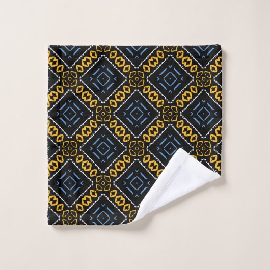 Regal Modern Mudcloth Design Bad Handdoek (Wasdoekje)