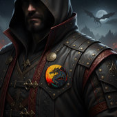 Regal Moonlit Dragon Button – Bold & Majestic