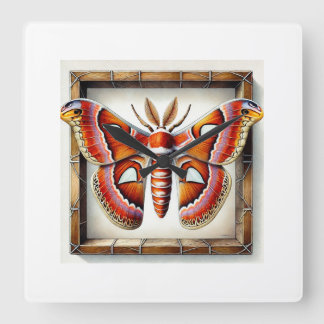 Regal Moth 120724IREF103 - Watercolor Vierkante Klok