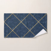 REGAL NAVY GOLD DESIGN BATH TOWEL SET BAD HANDDOEK (Handdoek)