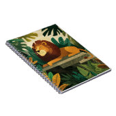 Regal Oerwoud Lion Bold Leaf Notitieboek (Rechterzijde)