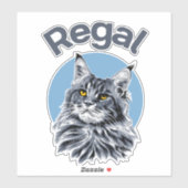 Regal. Ontdek de vele vormen van de kat Sticker (Vel)