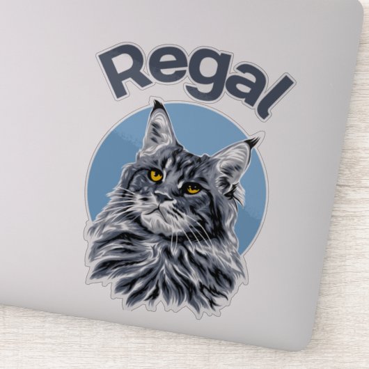 Regal. Ontdek de vele vormen van de kat Sticker (Detail)