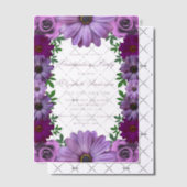 Regal Paars Floral Gradual Party Vellum Uitnodigingen (Offset (Uitnodiging))