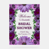 Regal Paars Floral Vrijgezellenfeest Acryl Bord (Voorkant)