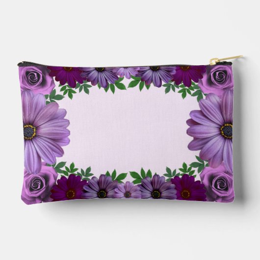 Regal Paarse Floral Wedding Etui (Achterkant)