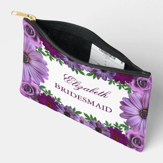 Regal Paarse Floral Wedding Etui (Open)