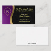 Regal Paarse Gold Black Visitekaartje (Voorkant / Achterkant)