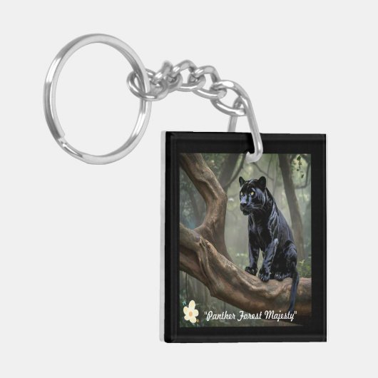 "Regal Panther Pose" Sleutelhanger (Voorkant Links)