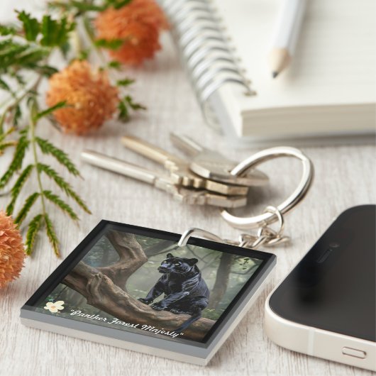 "Regal Panther Pose" Sleutelhanger (Voorkant Rechts)