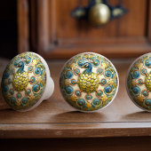 Regal Peacock Elegance Keramische Knob Pull Knop