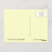 Regal Peacock Elegant Fine Art Briefkaart (Achterkant)