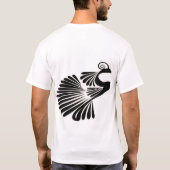 Regal Peacock Glory T-shirt Design (Achterkant)