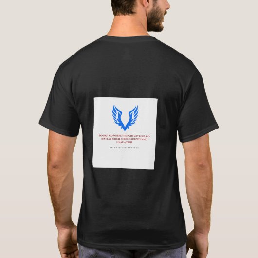 Regal Peacock-motief T-shirt (Achterkant)