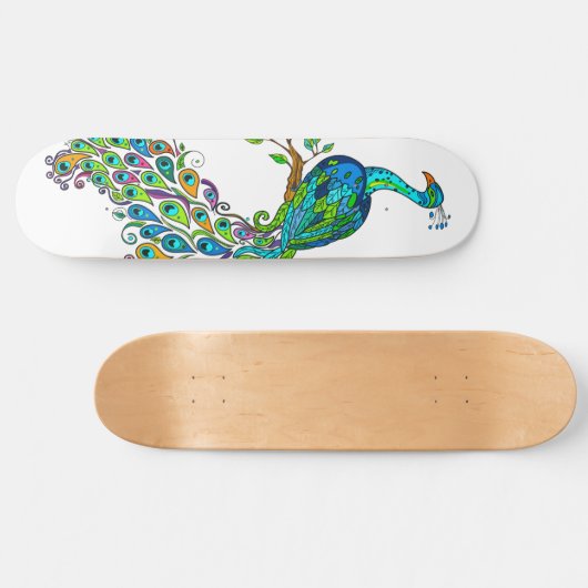 Regal Peacock Persoonlijk Skateboard (Horizontaal)