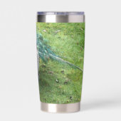 Regal Peacock Power  Geïsoleerde Drinkbeker (Achterkant)