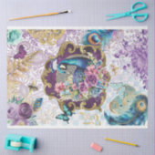 Regal Peacock Victoriaans Ephemera Decoupage Papie Tissuepapier (Craft)