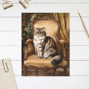 Regal Persian Cat  stijl schilderij Briefkaart