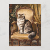 Regal Persian Cat  stijl schilderij Briefkaart (Voorkant)