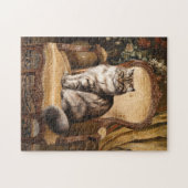 Regal Persian Cat  stijl schilderij Legpuzzel (Horizontaal)