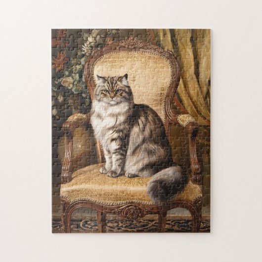 Regal Persian Cat  stijl schilderij Legpuzzel (Verticaal)