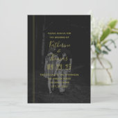 Regal Photo Wedding Invitation Kaart (Staand voorkant)